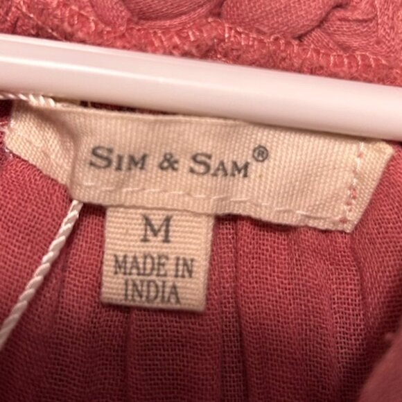 NWT Sim & Sam Dusty Pink Halter Ruffled Hem Tank Top Women's M - Picture 6 of 7